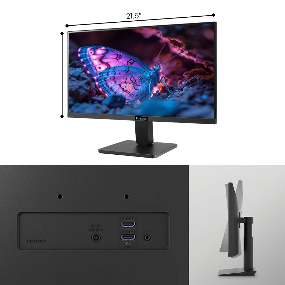 Gaming PC Core i5 12th Generation | 8gb RAM | SSD 256 | RGB Keyboard and Mouse | 21.5 Inch Big Screen | Hasons Desktop Set