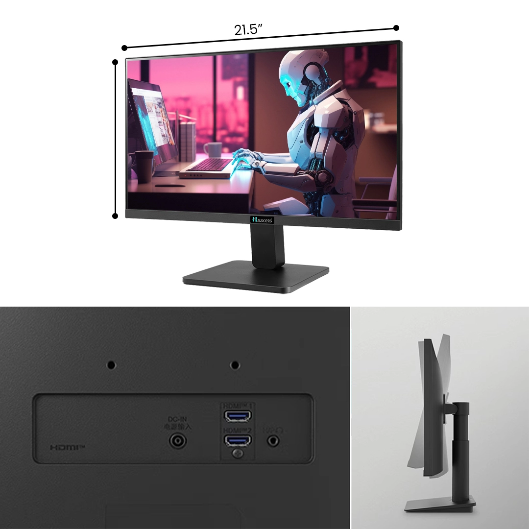 Core I5 4GB Ram 1TB HDD Gen 10400 Chipset Series H410 windows 10 pro, DDR4-4GB, Wired Keyboard, Mouse, screen 21.5