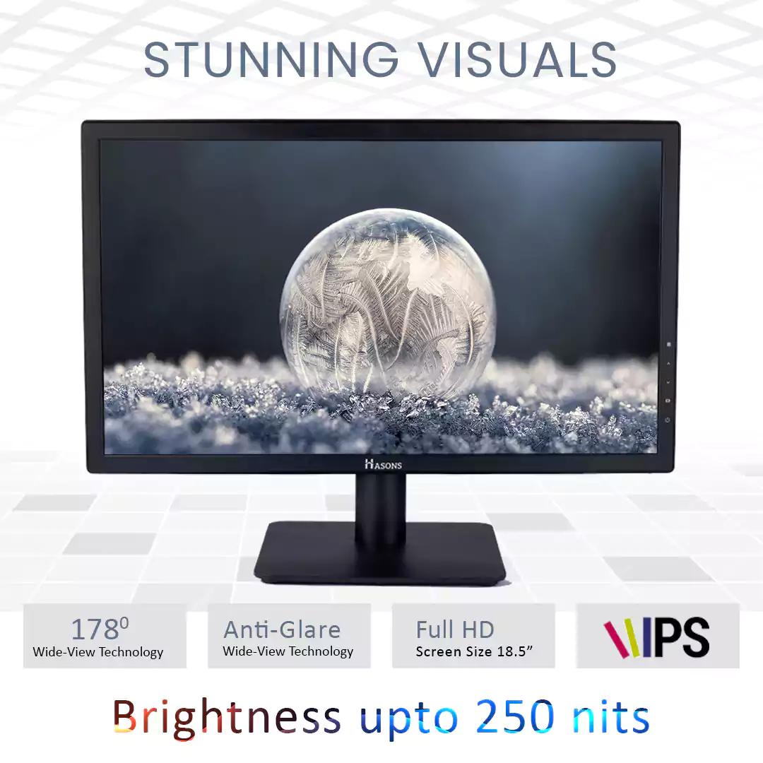 Core i5 Desktop 6th Generation | 128 SSD| H110 Motherboard Chipset Technology | 8 GB RAM | 18.5 Inch Screen | Wired Keyboard and Mouse | Computer Set