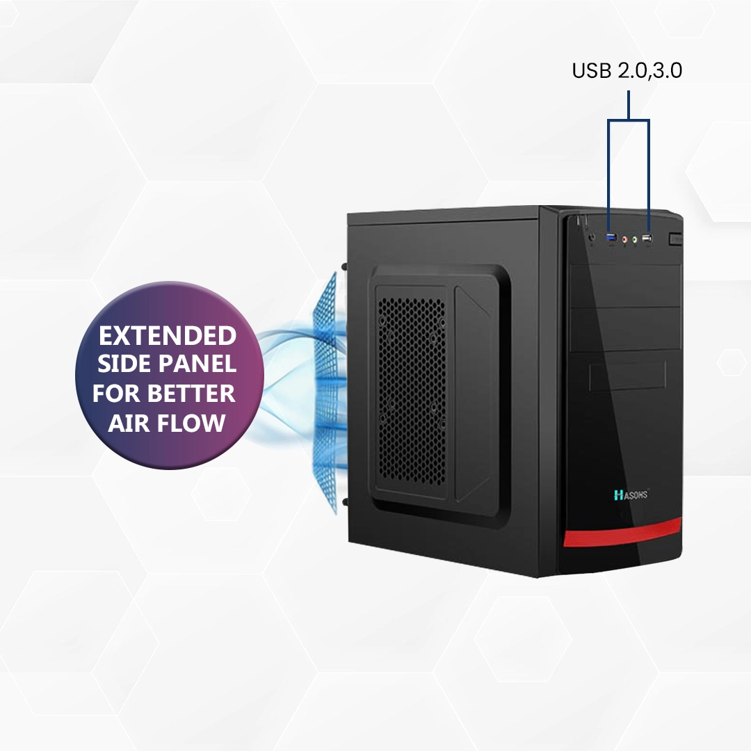 Gaming PC Core i5 12th Generation | 8gb RAM | SSD 256 | RGB Keyboard and Mouse | 21.5 Inch Big Screen | Hasons Desktop Set