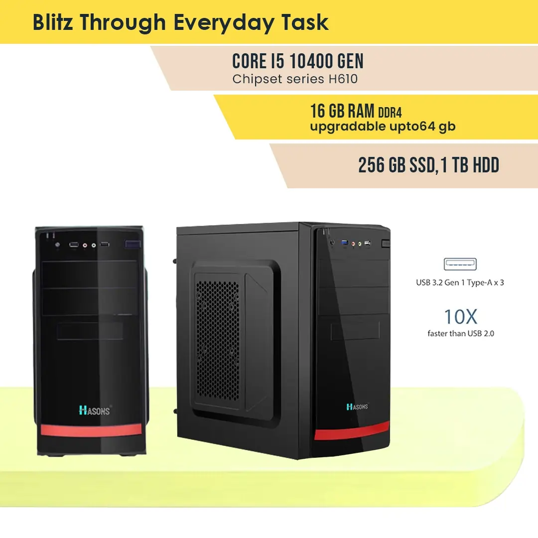 Core i5 4th Generation 4 GB RAM  With 128 GB SSD, 18.5 inch screen Desktop Computer set