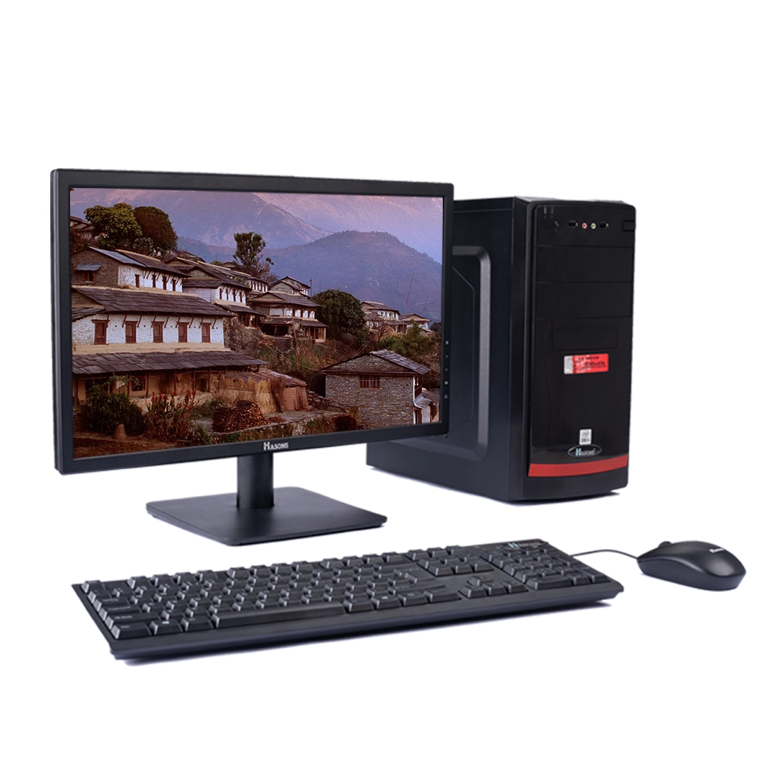 4 GB Ram for Desktop with Processor Intel Core i5 Gen 10400/Chipset Series H410 (windows 10 pro/1TB HDD/256ssd/DDR4/Wired Keyboard, Mouse/ Black), screen 21.5