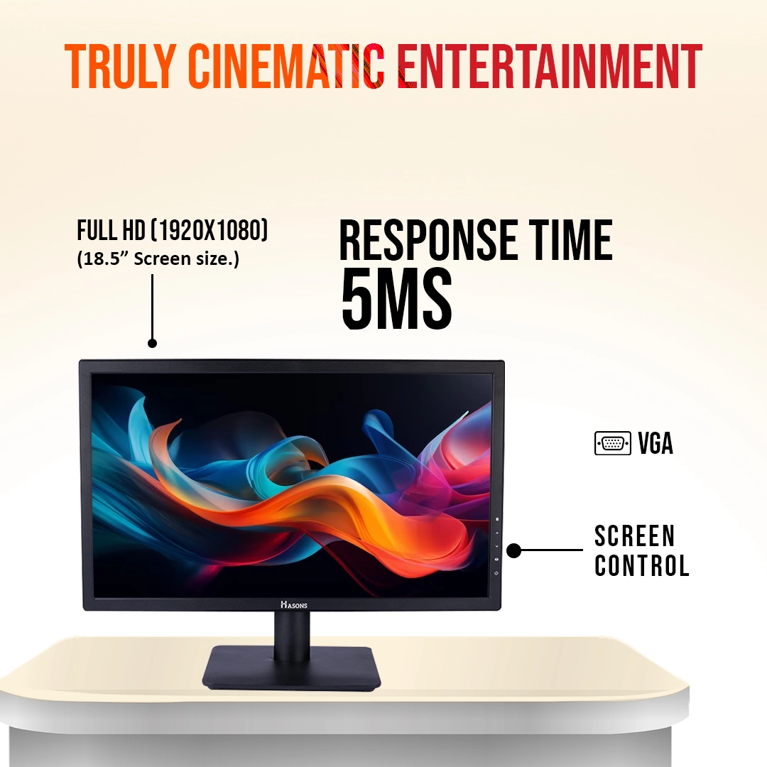 Best monitor under 9000: Hasons HDMI monitor with TN display