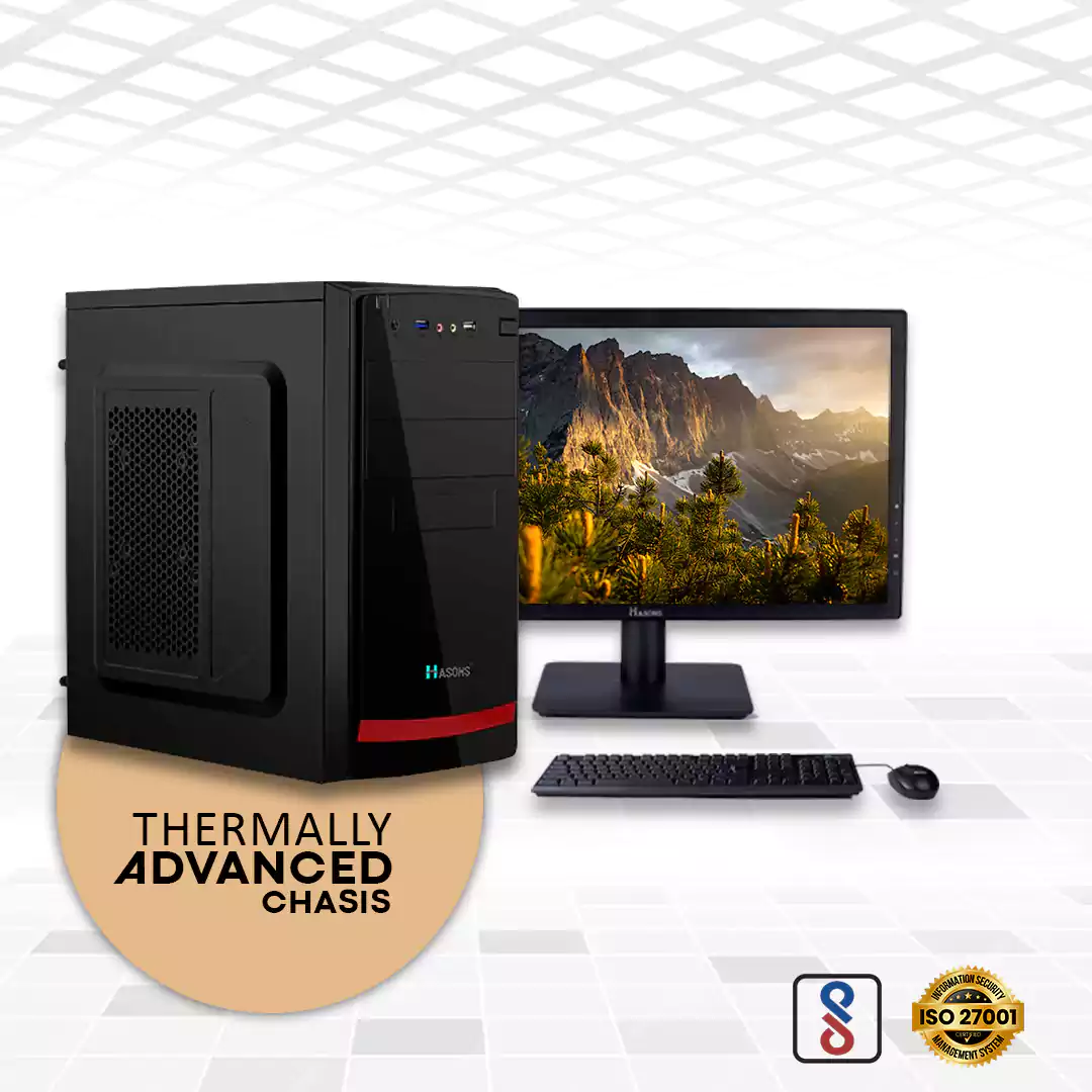 I3 4th Gen H81 Motherboard/ 500 Gb HDD/4 Gb RAM/ 128 SSD with 18.5 inch screen