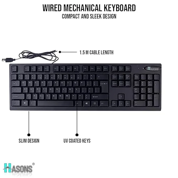 Wired mechanical keyboard