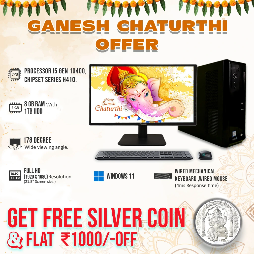 Ganesh Chaturthi Offer 2023 - Silver Coin & 1000 OFF