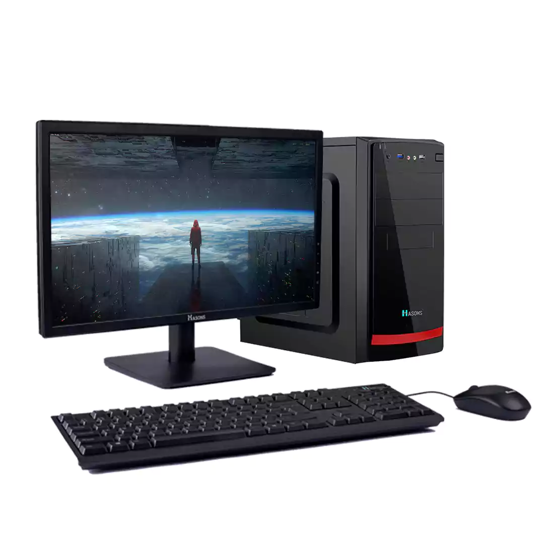 Core i5 Generation 10th | 8 GB RAM | Storage 1 TB HDD | H410 Motherboard Chipset | 21.5 inch Monitor Screen with Wired Mouse and Keyboard | Desktop Set