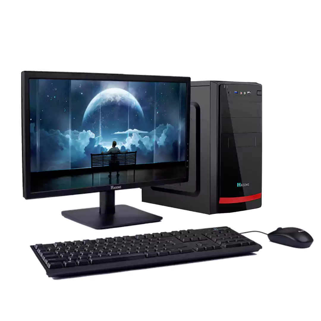 I3 4th Gen H81 Motherboard/ 500 Gb HDD/4 Gb RAM/ 128 SSD with 18.5 inch screen