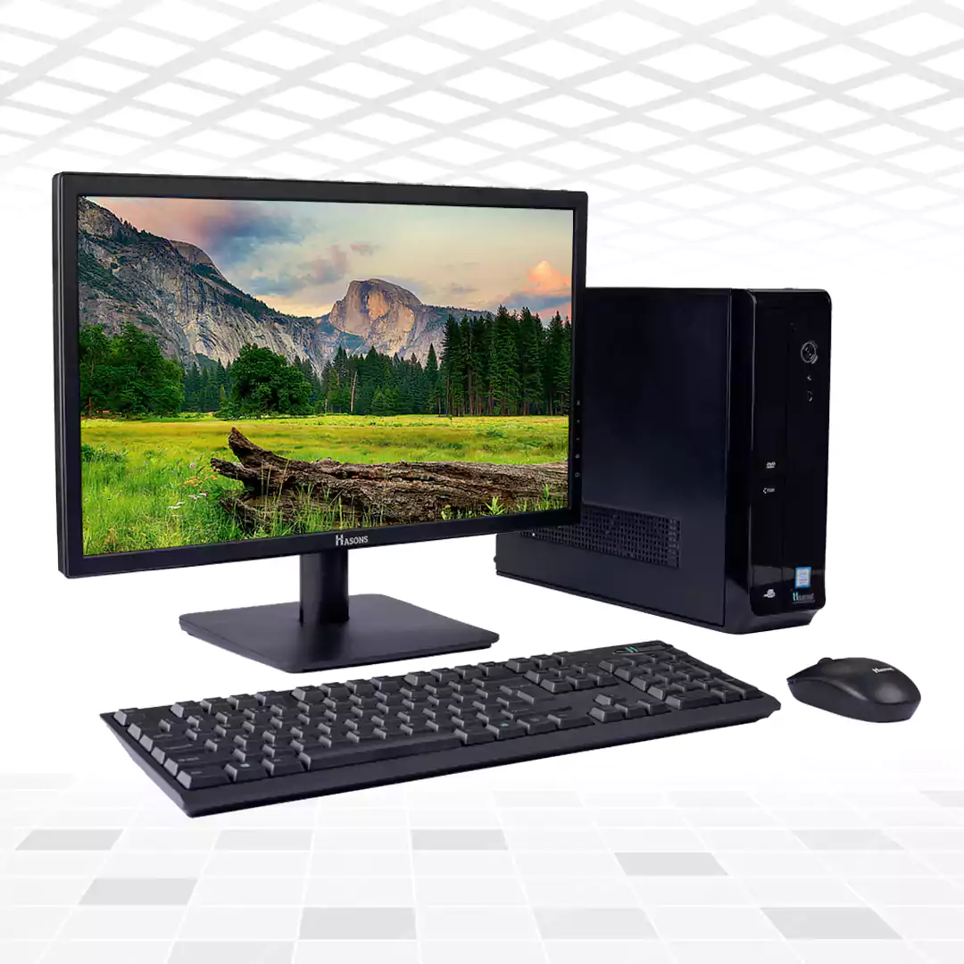 Core i5 Desktop 6th Generation | H110 Motherboard Chipset Technology | 8 GB RAM | 1 TB HDD | 18.5 Inch Screen | Wired Keyboard and Mouse | Computer Set