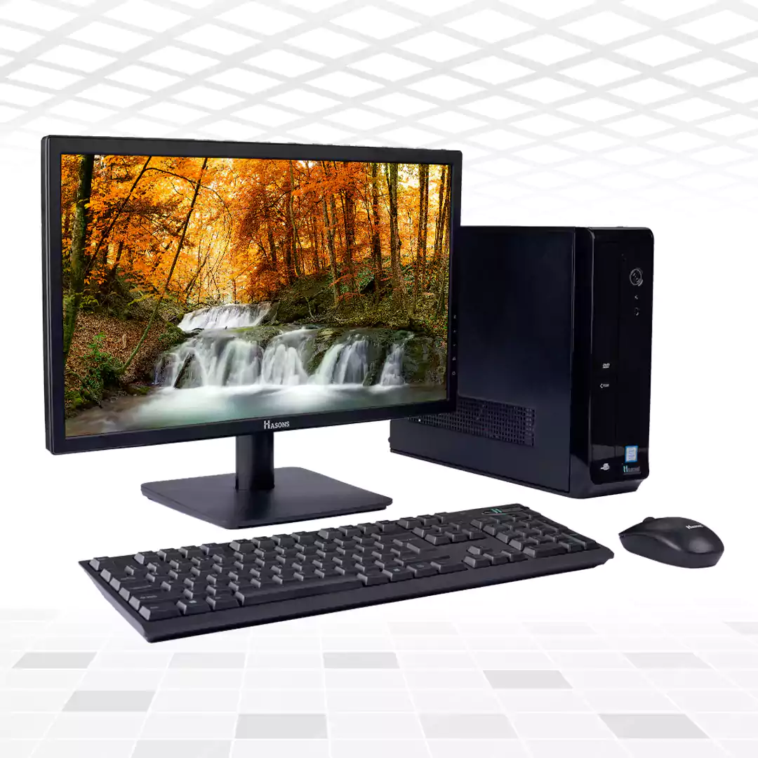 Processor i5 10th Generation | H410 Motherboard Chipset | 8 GB RAM | 1 TB HDD | 256 GB SSD | 21.5 Inch Big Monitor | Wired Keyboard and Mouse | Desktop Set