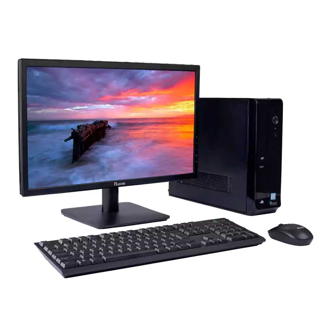 6th Gen computer i3 processor 8GB |1 TB HDD | 128 GB SSD |  H110 Motherboard Chipset | 18.5 Inch Screen | Desktop Set