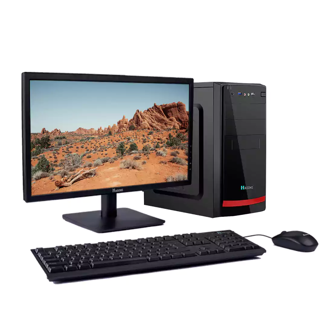 core i3 desktop 6th Gen | RAM 4 GB | 500 GB HDD | 128 GB SSD |  H110 Motherboard Chipset | 18.5 Inch Screen | Refurbished Desktop Set