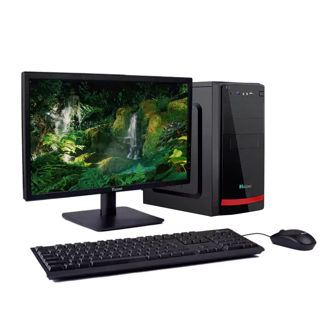 i5 5th generation Chipset series H110/ 1 TB HDD, 4GB RAM/Windows 10/Wired Keyboard, Mouse/ Black, screen 18.5/ Refurbished Desktop set