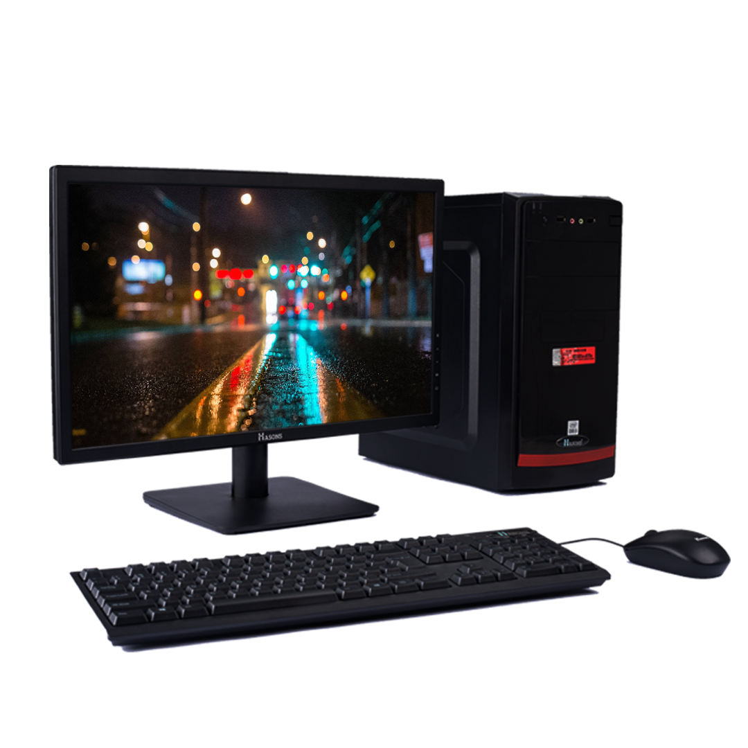 core i3 4th generation processor | RAM 4 GB | 500 GB HDD | 256 GB SSD |  H81 Motherboard Chipset | 18.5 Inch Screen | Refurbished Desktop Set