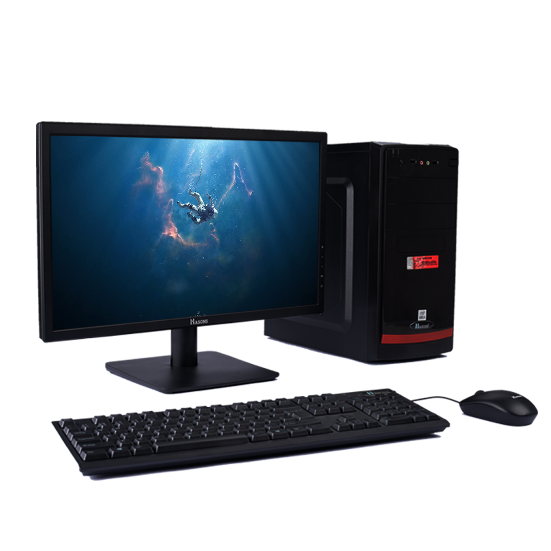 core i3 4th generation processor | RAM 8 GB | 1 TB HDD | 256 GB SSD |  H81 Motherboard Chipset | 18.5 Inch Screen | Refurbished Desktop Set