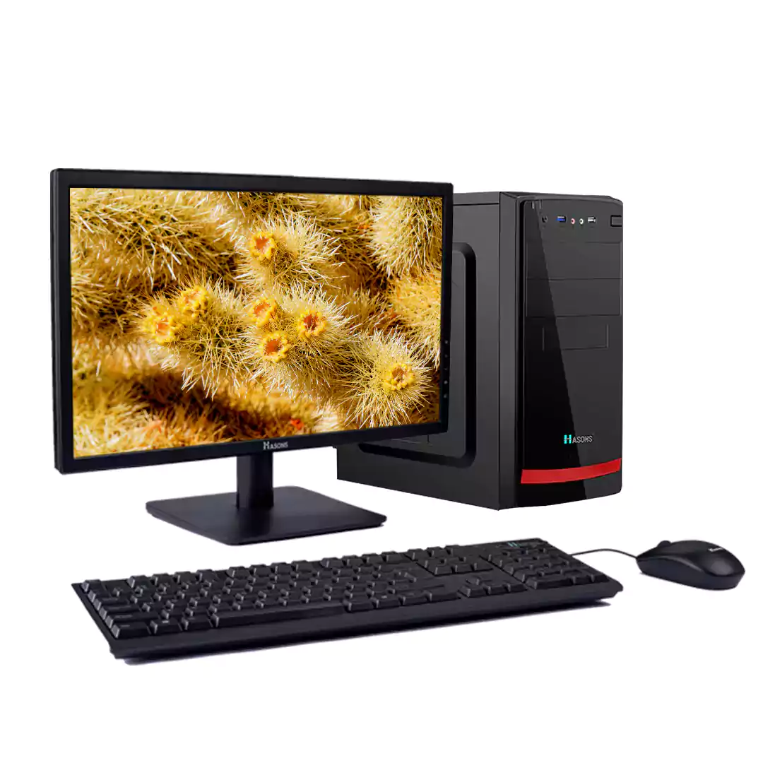 Core i5 4th Generation 4 GB RAM | 500 GB HDD With 128 GB SSD, 18.5 inch screen Refurbished Desktop Computer set