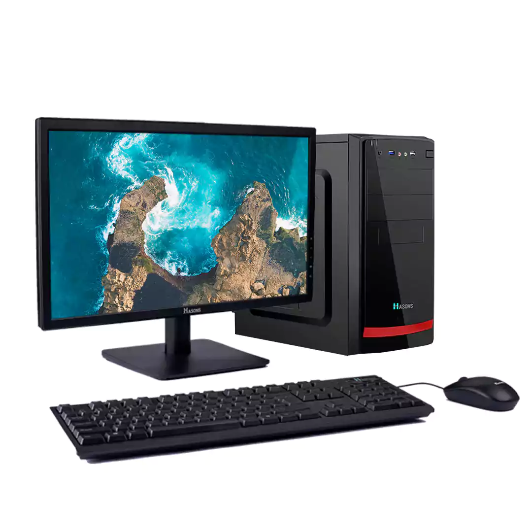 Core i5 4th Generation 4 GB RAM | 500 GB HDD With 128 GB SSD, 18.5 inch screen Refurbished Desktop Computer set