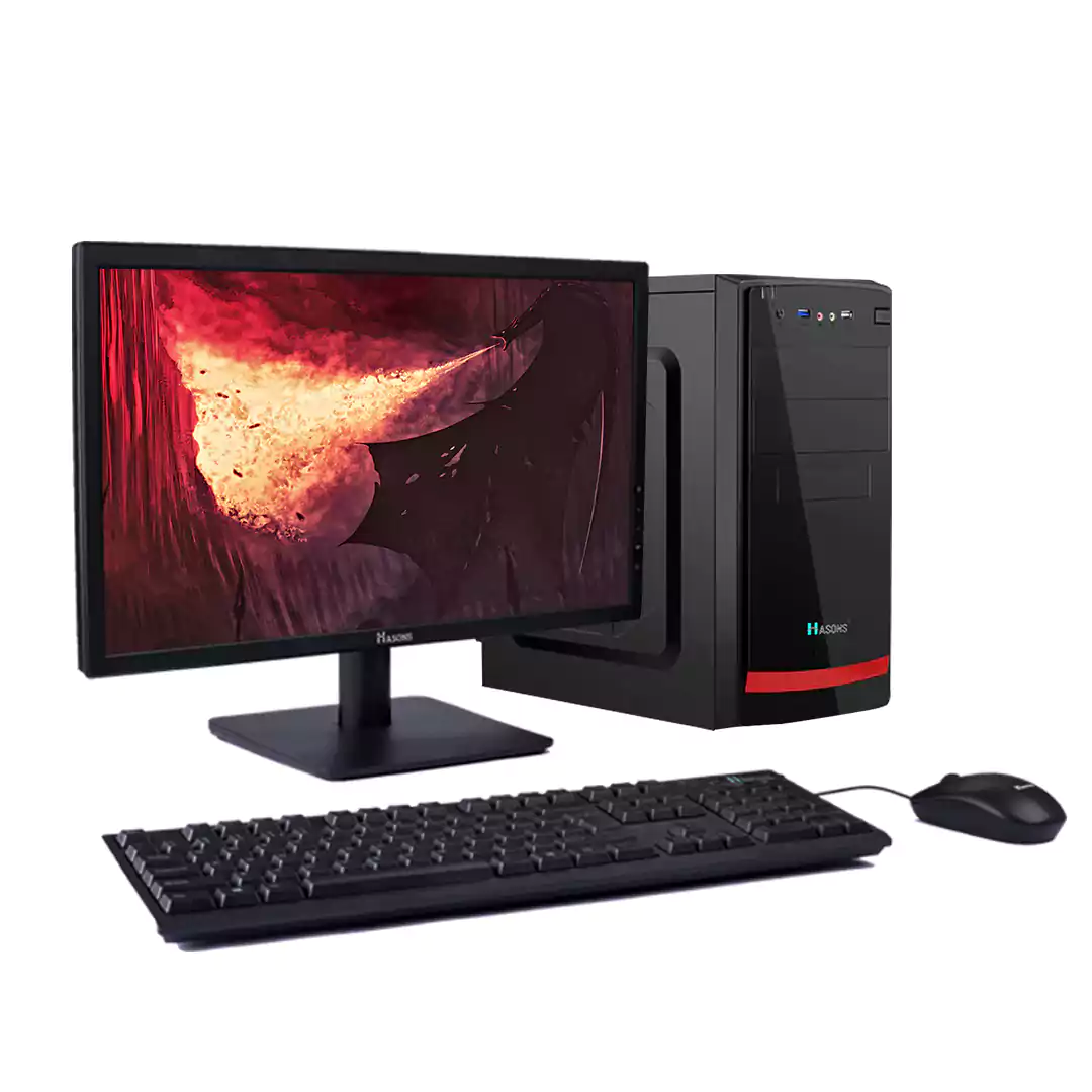 i5 5th generation Chipset series H110/ 1 TB HDD, 4GB RAM/Windows 10/Wired Keyboard, Mouse/ Black, screen 18.5