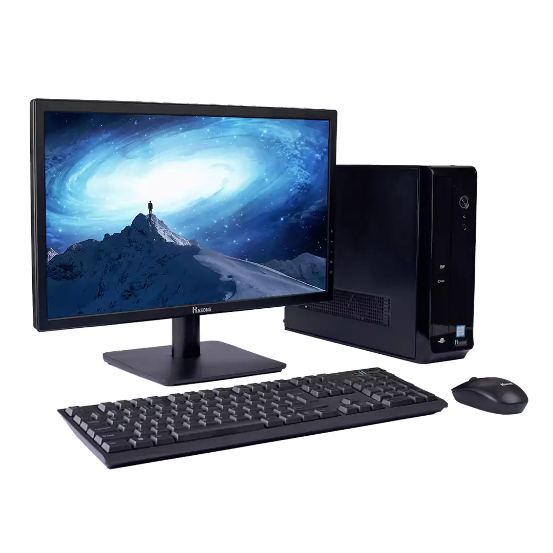 Core I5 4GB Ram 1TB HDD Gen 10400 Chipset Series H410 windows 10 pro, DDR4-4GB, Wired Keyboard, Mouse, screen 21.5