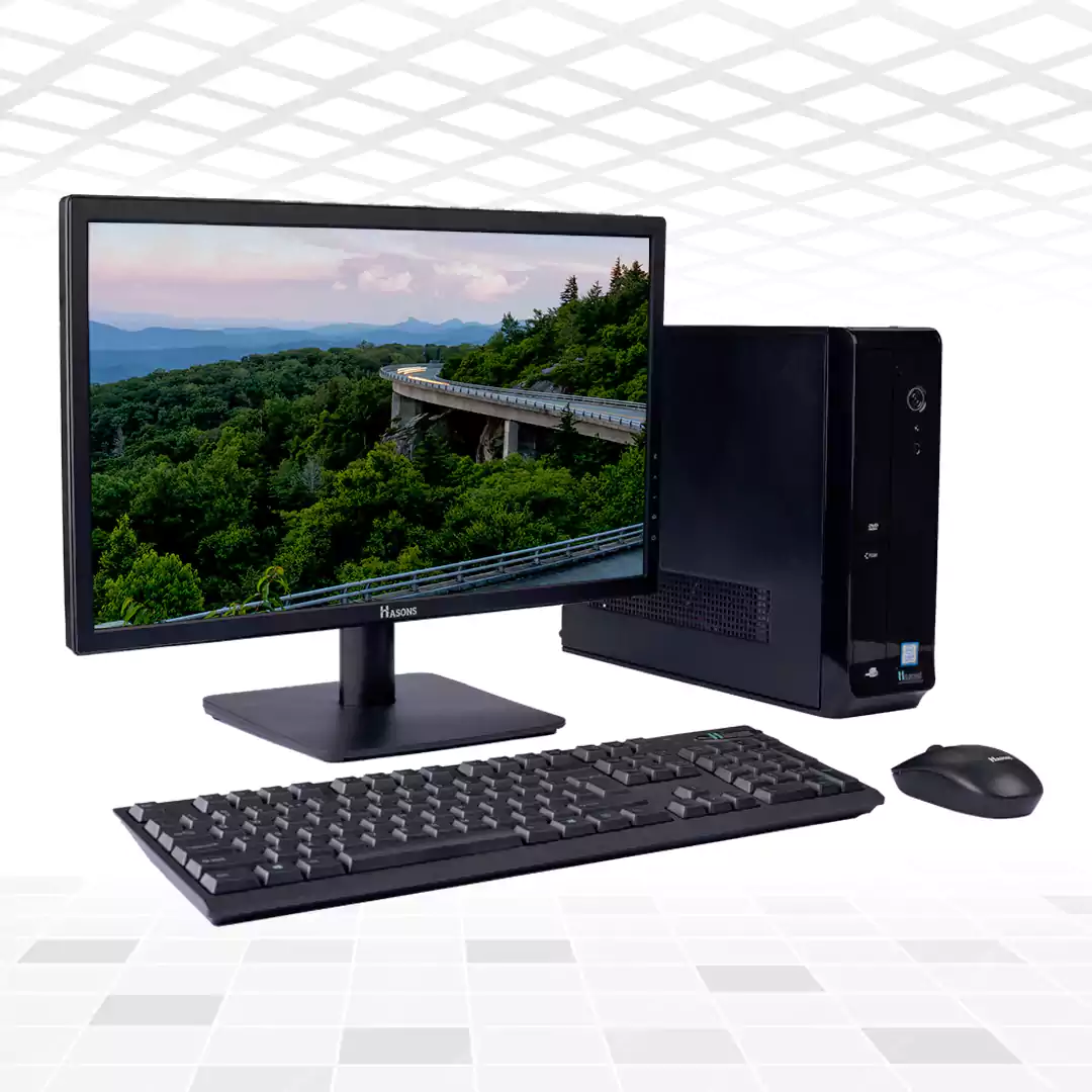 10th Generation i5 Processor Desktop | H410 Motherboard Chipset | 8 GB RAM | 1 TB HDD | Wired Keyboard and Mouse | 21.5 Inch Big Display | Computer set