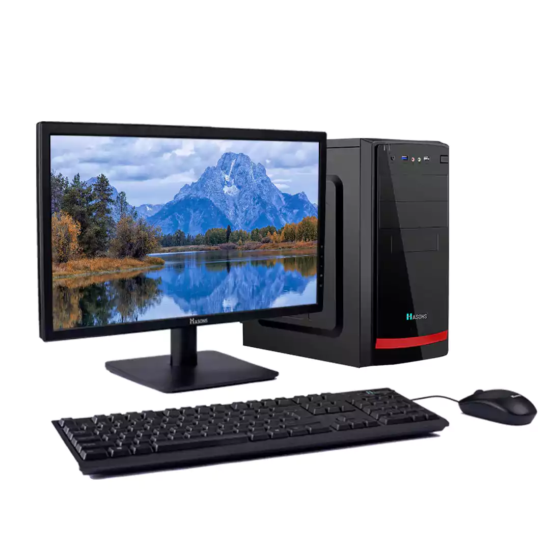 10th gen processor i7 Desktop H410 Motherboard Chipset 8GB RAM 256 SSD 1 TB HDD | Keyboard and Mouse | 21.5 inch screen