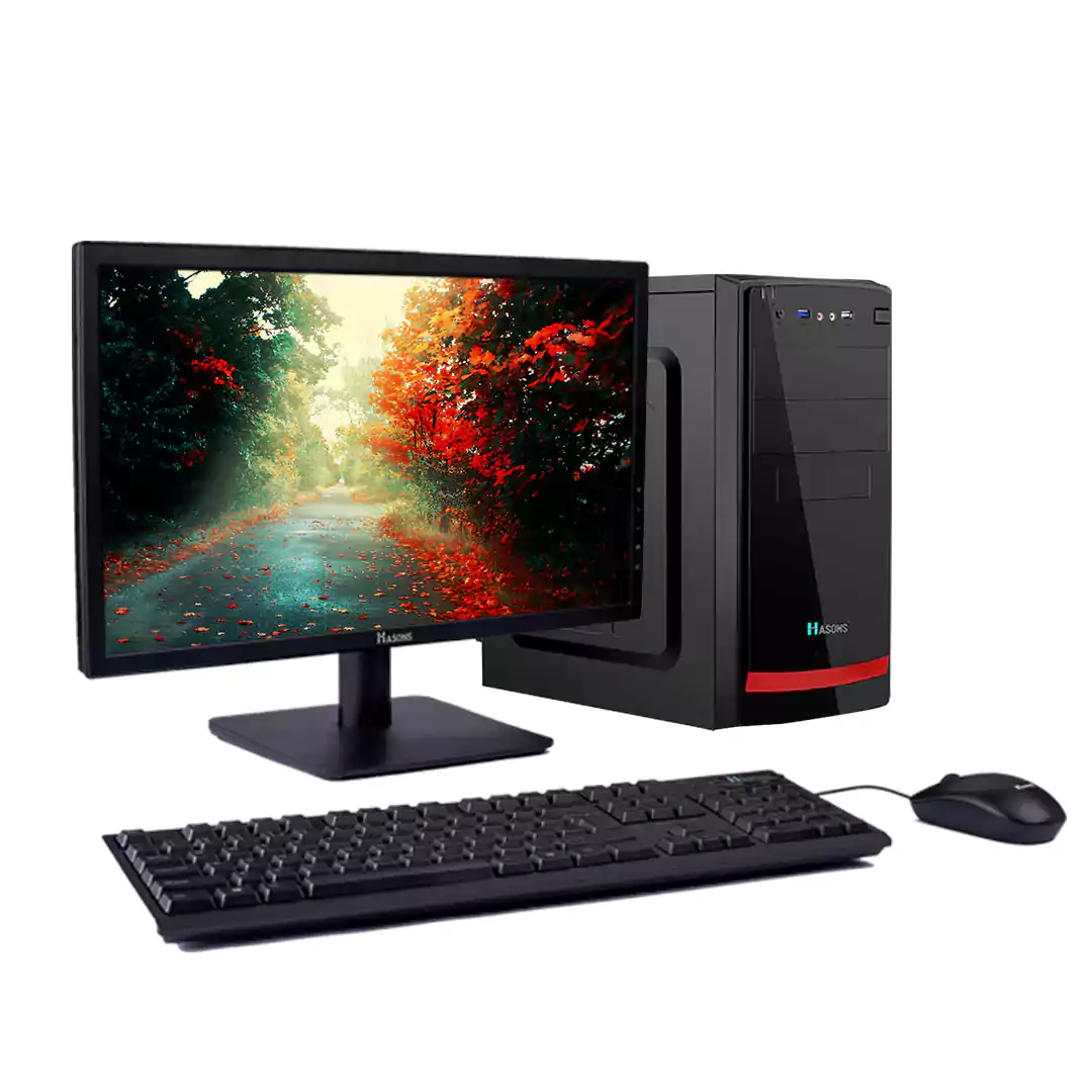 I5 processor 16gb ram Desktop with Gen 10400, Chipset Series H410, windows 11 pro, 1TB HDD, DDR4-16GB, Wired Keyboard, Mouse, Black, screen 21.5
