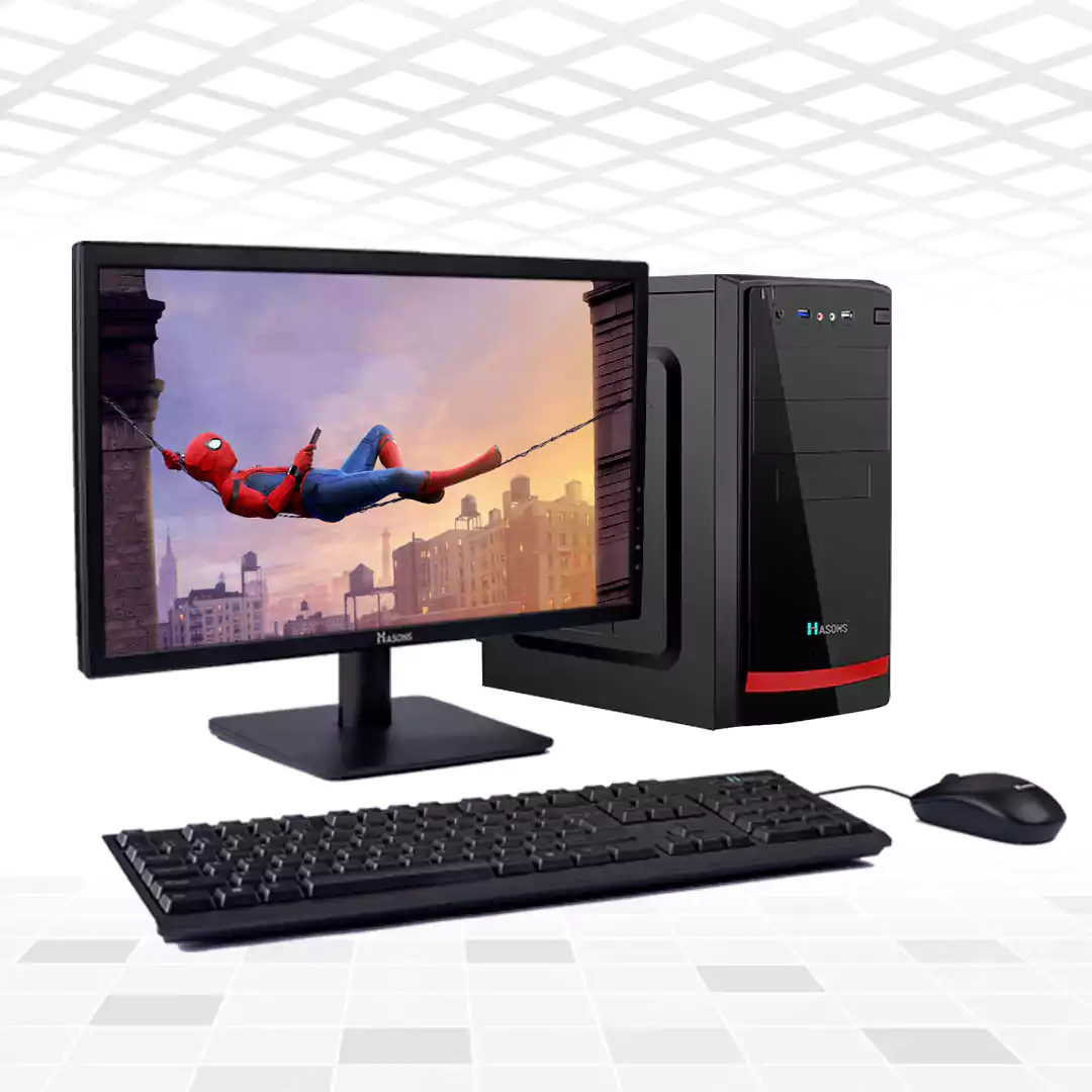 Desktop Computer I7 16gb RAM Gen 10700 processor, Chipset Series H510 (Windows 11 Pro, 1TB HDD, DDR4, Wired Keyboard, and Mouse), and 21.5-inch display