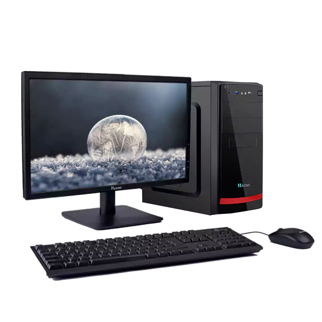 6th Gen i5 Processor | H110 Motherboard | 8 GB RAM | HDD 1 TB | Monitor Size 18.5 Inches with Wired Keyboard and Mouse| Refurbished Desktop