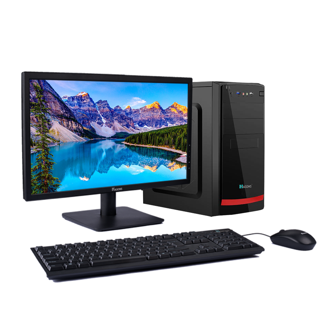 10th Gen desktop i3 processor 8GB RAM 256 SSD|1 TB HDD | H410 Motherboard Chipset | 21.5 Inch Screen | Desktop Set