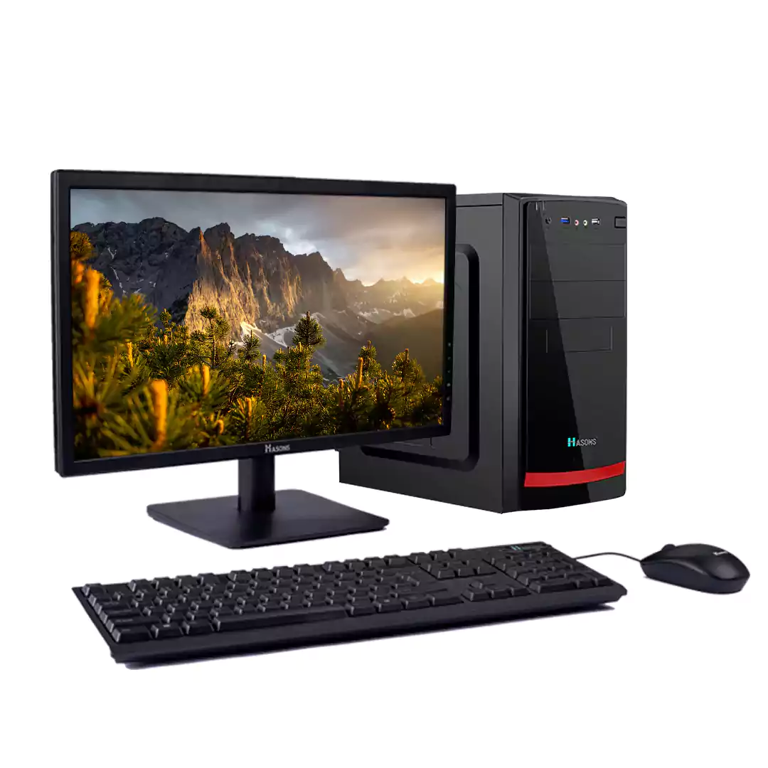 core i3 4th generation processor | RAM 4 GB | 500 GB HDD | 256 GB SSD |  H81 Motherboard Chipset | 18.5 Inch Screen | Refurbished Desktop Set